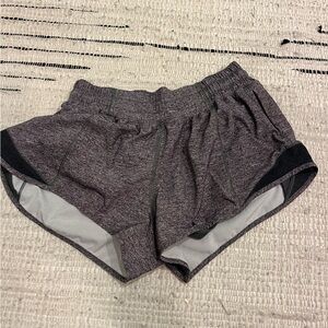 Grey Lululemon Hottie Hot Shorts